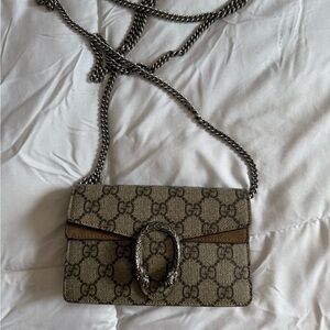 Gucci Beige and Brown Crossbody Bag